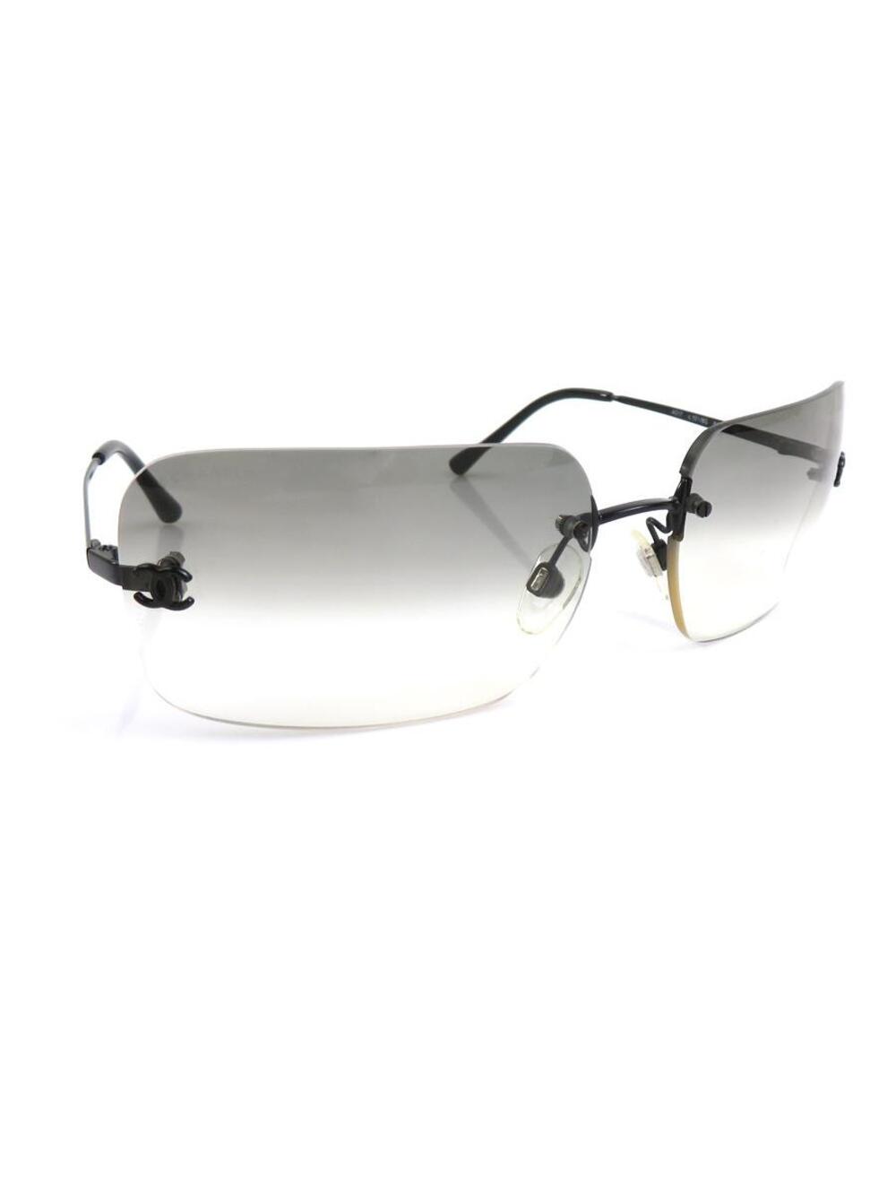 Auth Chanel Cc Logo Sunglasses Black #297000C32B